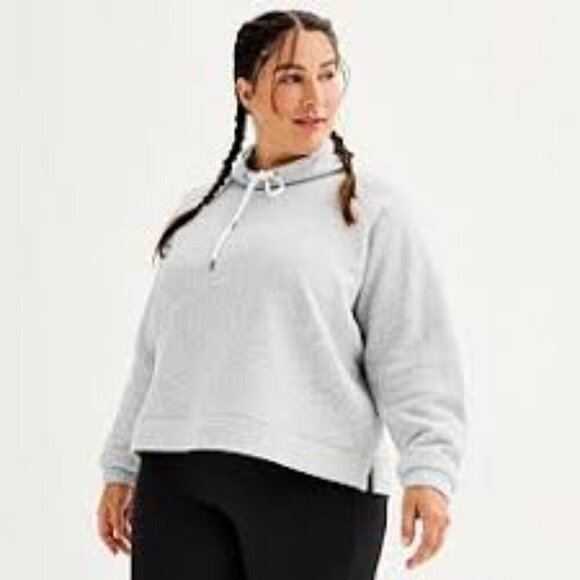 Plus Size Tek Gear® Ultrasoft Fleece Cowl Sweatshirt  NWT - Picture 1 of 12
